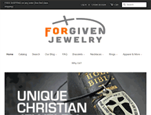 Tablet Screenshot of forgivenjewelry.com